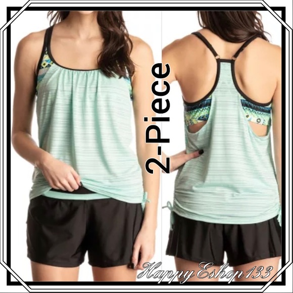 ZeroXposur Other - ZeroXposur Womens 2-in-1 Tankini & Swim Short 2-Pc